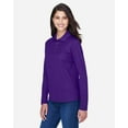 thumbnail image 2 of CORE365 78192 Women's Pinnacle Performance Long Sleeve Piqué Polo-Campus Purple-XS, 2 of 5