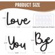 thumbnail image 3 of Letrero de madera Dripykiaa Love You Bye para decoración del hogar, 55 cm, 3 of 8