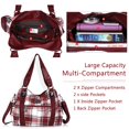 thumbnail image 4 of Bolso de mano Angel Barcelo Roomy Fashion Hobo de piel lavada roja, 4 of 7