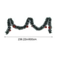 thumbnail image 3 of Christmas Garland Decorations for Staircase Fireplace Mantle, 20ft Faux Pine Greenery Garlands with Berries for Xmas Tree Home Party Indoor Outdoor Holiday Wedding Decor, 3 of 6
