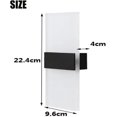 thumbnail image 2 of Lámpara de pared LED para interiores con interruptor de control táctil, lámpara de pared acrílica con pilas, iluminación de pared recargable por USB para dormitorio, sala de estar, pasillo,, 2 of 5