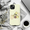 thumbnail image 6 of Cute Curious Monkey Phone Case with Numbers 67, Yellow Striped Background Playful Artistic Protective Case for iPhone 17 16 15 14 13 12 11 Plus Pro Max Mini, 6 of 6