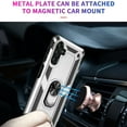 thumbnail image 4 of Designed for Samsung Galaxy A36 5G Case, Military Grade Protective Phone Case Cover with Enhanced Metal Ring Kickstand [Support Magnet Car Mount] Compatible with Samsung Galaxy A36 5G, Silver, 4 of 7