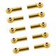 thumbnail image 2 of 10 piezas de rótula de dirección para camión monstruo HPI HSP 1/8 D90 Axial SCX10 dorado, 2 of 9