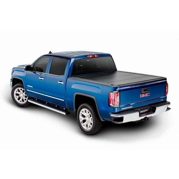 UnderCover Tonneau Cover UX32009 Ultra Flex; Hard Folding; Low Profile; 2 Folds/3 Panels; Black Matte; Aluminum; Non-Lockable; Bed Rail Compatible/Bed Cap Compatible