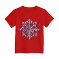 thumbnail image 5 of Xyant Boys Girls Christmas Shirts Snowflake Print T-Shirts Funny Kids Toddler Holiday Short Sleeve Xmas Graphic Tees Top, Size 9-10 Years, 5 of 6