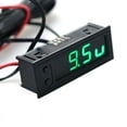 thumbnail image 1 of Multifunctional Clock Car Temperature Battery Voltage Monitor Voltmeter Dc 12V Green, 1 of 10