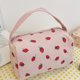 thumbnail image 1 of Bolso de maquillaje para mujer, neceser grande con estampado de fresas, bolso de diario para niña, 1 of 9
