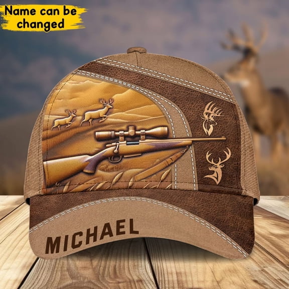 Lotusprinthandmade Personalized Deer Hunting Classic Baseball Cap One Size Multicolor, Hunting Lovers Baseball Cap