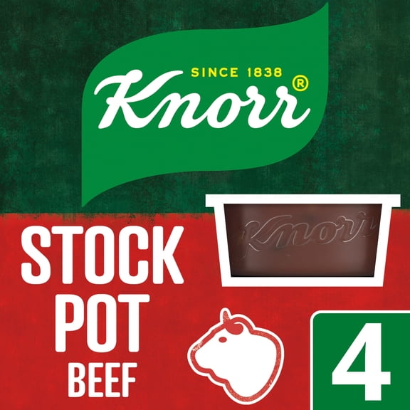 Knorr Beef Stock Pot 4 x 28g, Imported from Britain