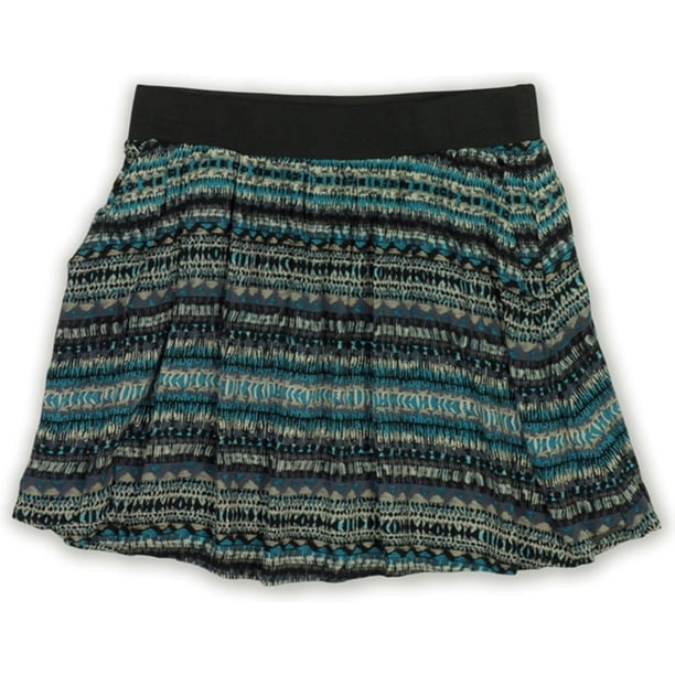 Ecko Unltd. Minifalda de rayón con estampado geométrico para mujer, gris, extragrande