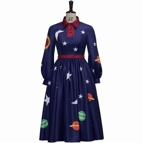 Women Ms. Frizzle Solar System Dress Plus Size Magic School Bus Themed Outfit