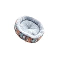 thumbnail image 2 of pitrice Lit pour Chat Chien Chaton Cabane Ronde en Peluche pour Chats d'Intérieur Petits Animaux Hibou Coloré 45cm, 2 of 6