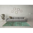 thumbnail image 3 of Ahgly Company Indoor Rectangle Abstract Light Blue Modern Area Rugs, 5' x 8', 3 of 4