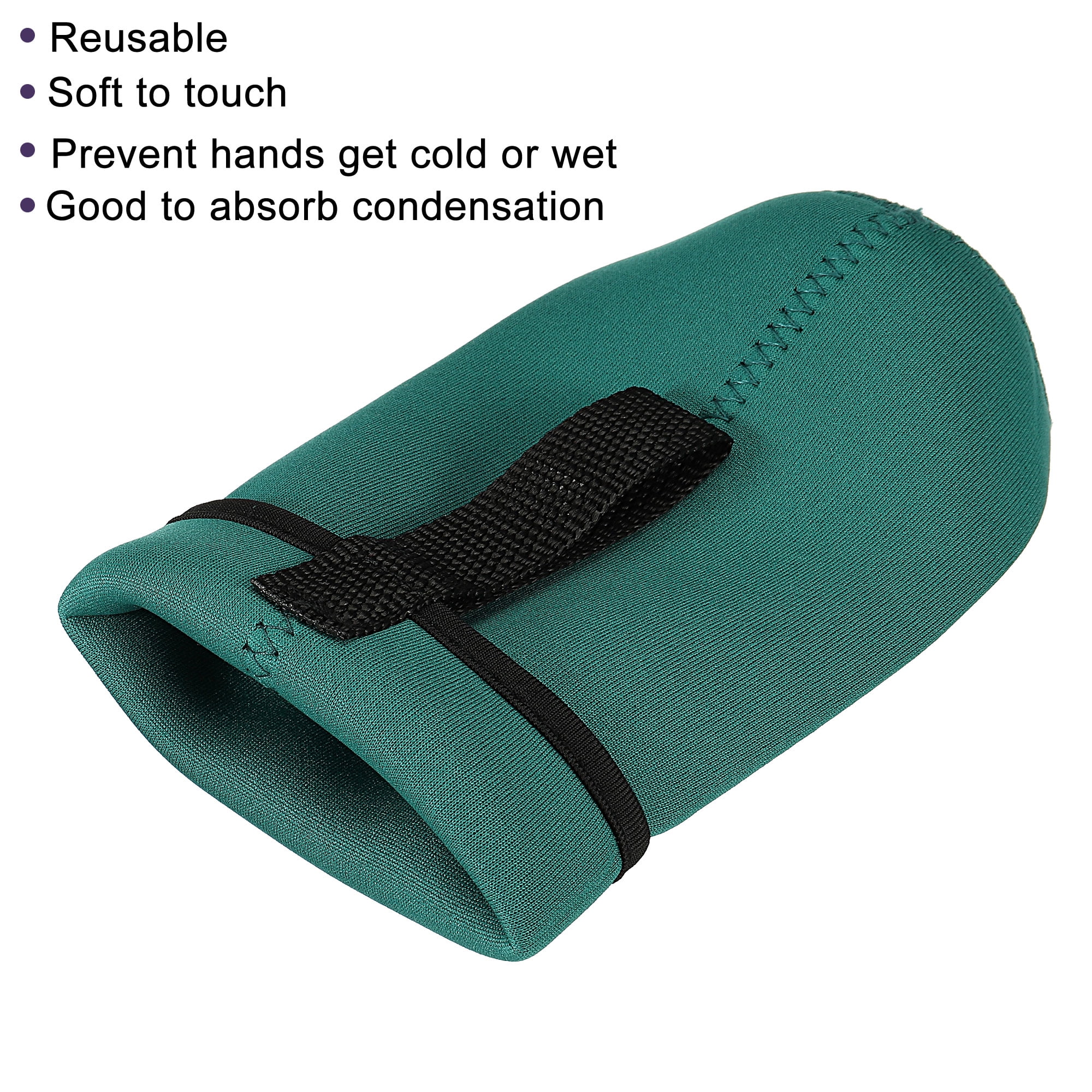 Uxcell 2-Pack Neoprene Water Bottle Sleeves - 12 Oz Insulated Carrier With Handle, Dark Green
