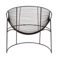 thumbnail image 2 of Butler Specialty Company Artemis Oval Iron Metal Basket Accent Chair - Black, 2 of 8