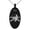Black, variant on Stainless Steel Iconic Pirate Crossbones Skull Engraved Small Oval Charm Pendant Necklace