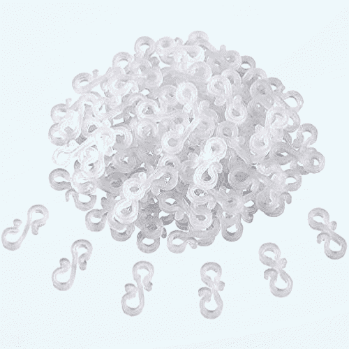 100 Pcs Plastic Gutter Hang Hooks,S Shaped Christmas Light Clips for Indoor Outdoor Decoration Strings Lights for Halloween,Christmas (White)