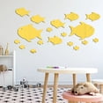 thumbnail image 4 of Sea Animals Waterproof Acrylic Mirror Wall Stickers, Removable DIY Mural, Fish Shape, for Living Room/Kid Bedroom/Bathroom/Glass, 4 of 4