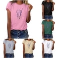thumbnail image 3 of Women's Dandelion Print T Shirts Cute Graphic Tees Short Sleeve Summer Cotton Tee Tops, 3 of 6