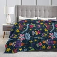 thumbnail image 5 of Christmas Nutcracker Throw Blanket Xmas Dance Throw Size, Soft Fuzzy Plush Blanket, Luxury Flannel Lap Blanket, Super Cozy and Comfy for Couch Sofa Or Bed 50"X40", 5 of 6