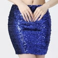 thumbnail image 6 of Women's Sequin Mini Skirt Sparkle Stretchy Bodycon Party Club Short Skirts Nightout, 6 of 9
