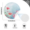 thumbnail image 2 of Ryvnso Poppy Flowers Oil Paint Round Plate Mats Dining Table Placemat Set of 4 for Holiday Decoration, 2 of 7