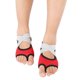 thumbnail image 2 of Agarre antideslizante, perfecto para pilates y barra. Zapatillas de yoga con punta abierta de color rojo para mujer., 2 of 8