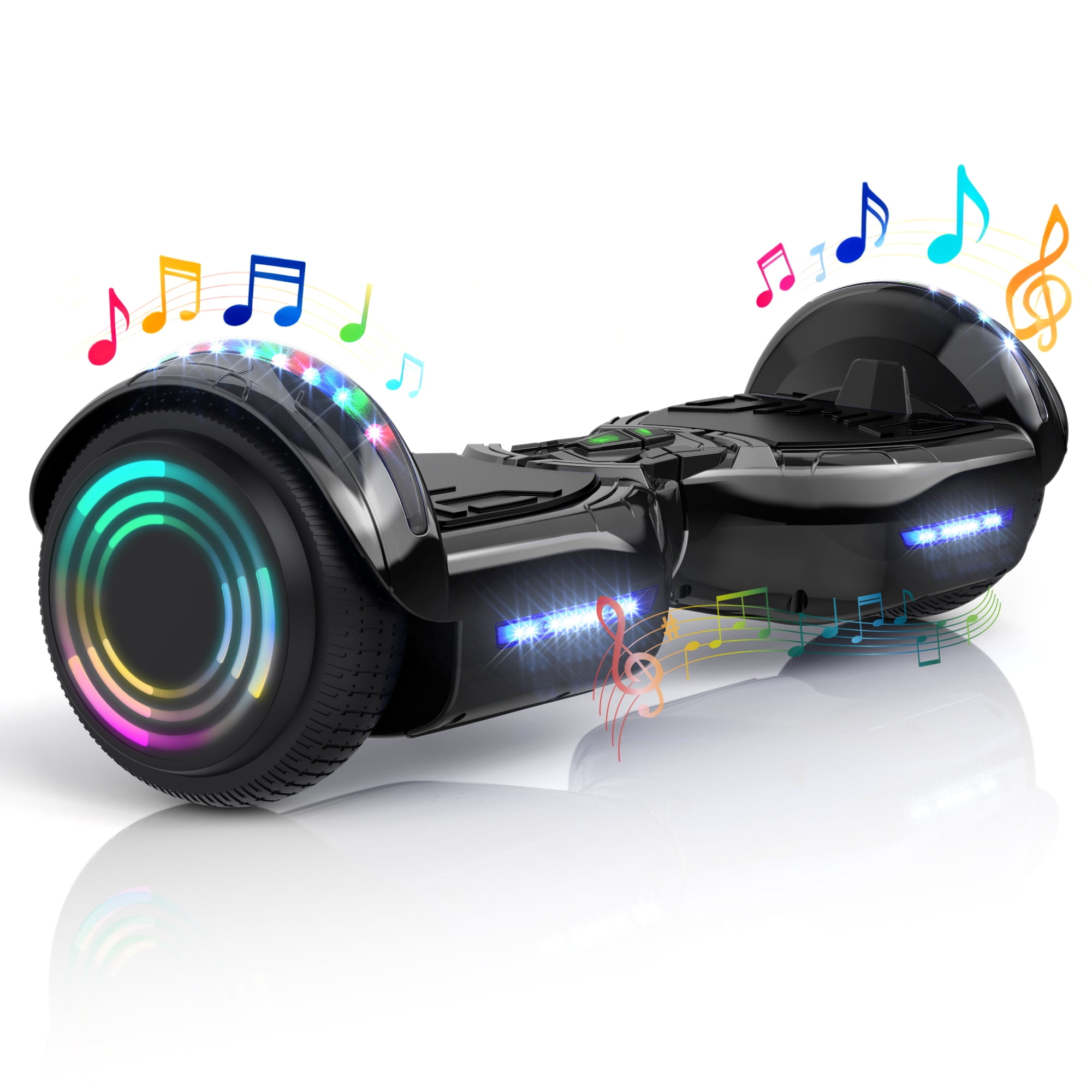 GOTRAX Glide Hoverboard, Bluetooth Speaker, 6.2 mph, 6.5