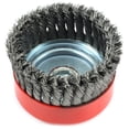 thumbnail image 3 of Forney Industries Knotted Cup Brush 72756 - Carbon Steel, Heavy Duty - 6 In x 5/8-11, 3 of 4