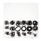 thumbnail image 1 of WHAMVOX 225Ud Anillos Circlip Externos De Acero Negro Para Uso En Hogar Y Automóvil, 1 of 6