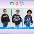 thumbnail image 4 of Sudadera con capucha Hot Wheels de forro polar para niños pequeños, azul marino, talla 6, 4 of 6