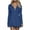 Blue#going out dresses for women, variant on Hoodie Dress for Women Long Sleeve Quarter Zip Mini Dresses V-Neck Ruffle Hem Sweatshirt Dress Gray XL