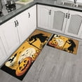 thumbnail image 2 of Halloween Kitchen Rugs Sets Of 2 Horror Pumpkin Decor Mats for Room Farmhouse Washable Decor Doormat Decorations for Porch Veranda Entryway (17x47in+30x17in), 2 of 7