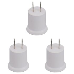 3 Pcs E26 Conversion Socket Light Bulb Outlet Adapter E27 Plug Thread Wall Holder | Yxwen |  E26 Conversion Socket Light Bulb Adapter E27 Plug Thread Wall Holder