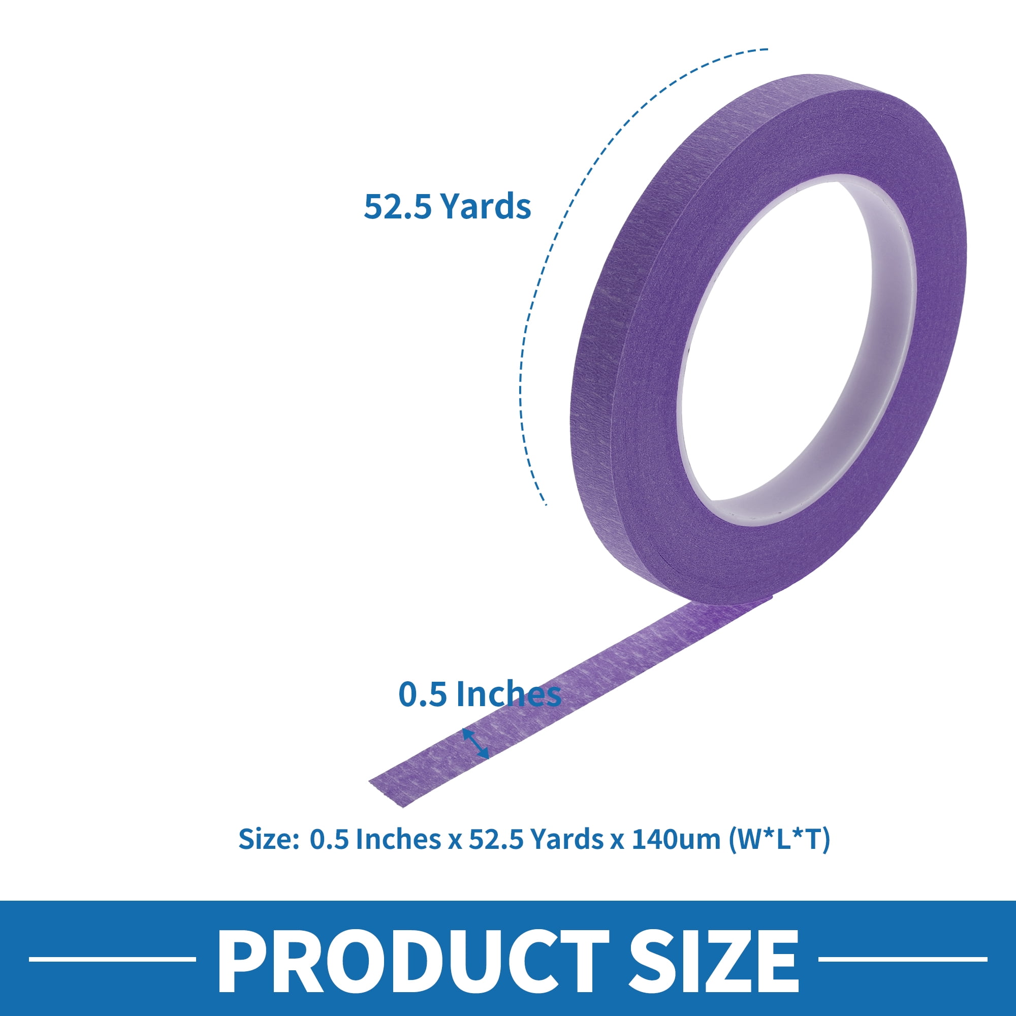 Unique Bargains Painters Tape Easy Removal for Various Surfaces Purple