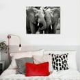 thumbnail image 4 of COMIO Canvas Wall Art Black And White Elephant Couple Canvas Print Artwork African Elephants Wall Art Paintings Modern Picture Print for Living Room Dinning Room Bedroom Bathroom Home Decor, 4 of 4