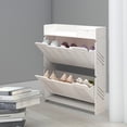 thumbnail image 4 of DENEST 2 -Tier Shoe Rack Entryway Corridor Ultra-Thin Shoe Storage Organizer Cabinet, 4 of 12