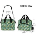 thumbnail image 4 of joogoo Gardenia Flower Sharks Insulated Lunch Bags Reusable Cooler Box with Shoulder Strap, 4 of 6