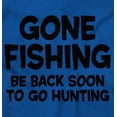 thumbnail image 2 of Funny Dad Gone Fishing Hunting Season Men's Long Sleeve Tee T Shirt Brisco Brands S, 2 of 5