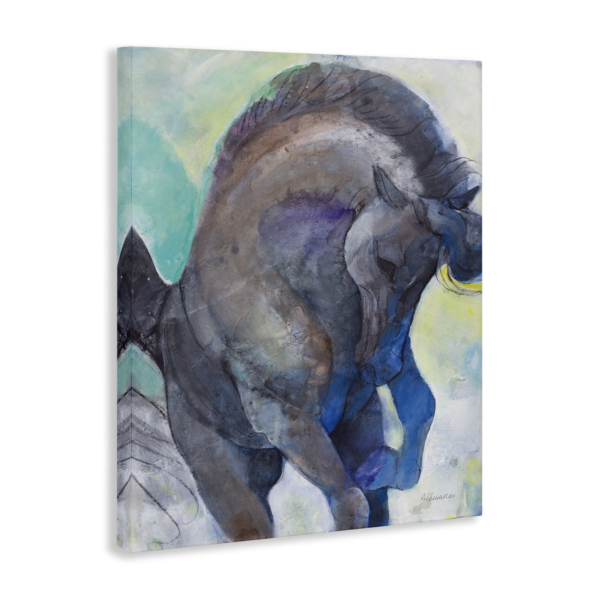 Stupell Industries Royal Splendor Stallion Animals & Insects Painting Gallery Wrapped Canvas Art Print Wall Art, 36 x 48