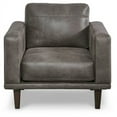 thumbnail image 3 of Signature Design by Ashley Contemporary Arroyo Chair Faux Leather Smoke, 3 of 5