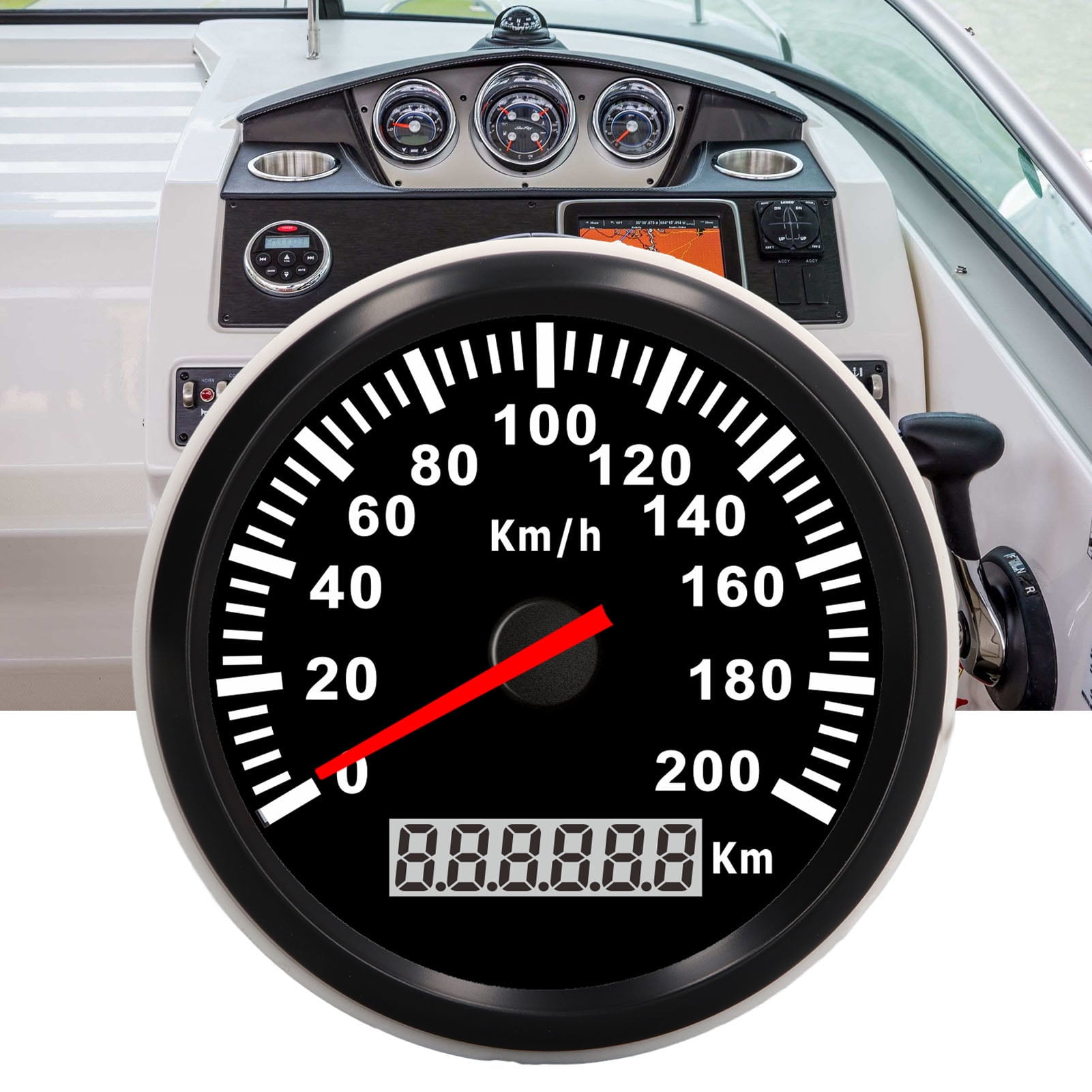 Profondimetre Pour Bateau GPS Speedometer Gauge – 85mm IP67 Waterproof ...