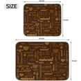 thumbnail image 2 of Coffee Dish Drying Mat - Countertop Mat, Quick Drying, 18"x24", Brown, 2 of 8