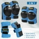 thumbnail image 3 of Sonducket 6 unidades/juego de rodilleras de PE, correa ajustable Flexible, coderas para niños, patinete de patinaje sobre ruedas, protector de patinar Azul S, 3 of 6