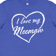 thumbnail image 4 of Inktastic I Love My Meemaw in White Chalk Heart Youth T-Shirt, 4 of 5
