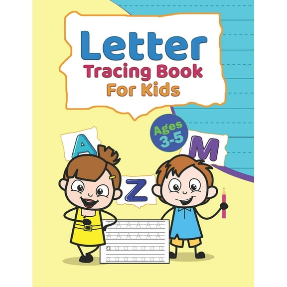 Handwriting Practice Letter Tracing Book For Kids Ages 3-5.: Both Uppercase and Lowercase Letters. (Handwriting Practice). 8.5x11 In Size - 1, Book 2, (Paperback)