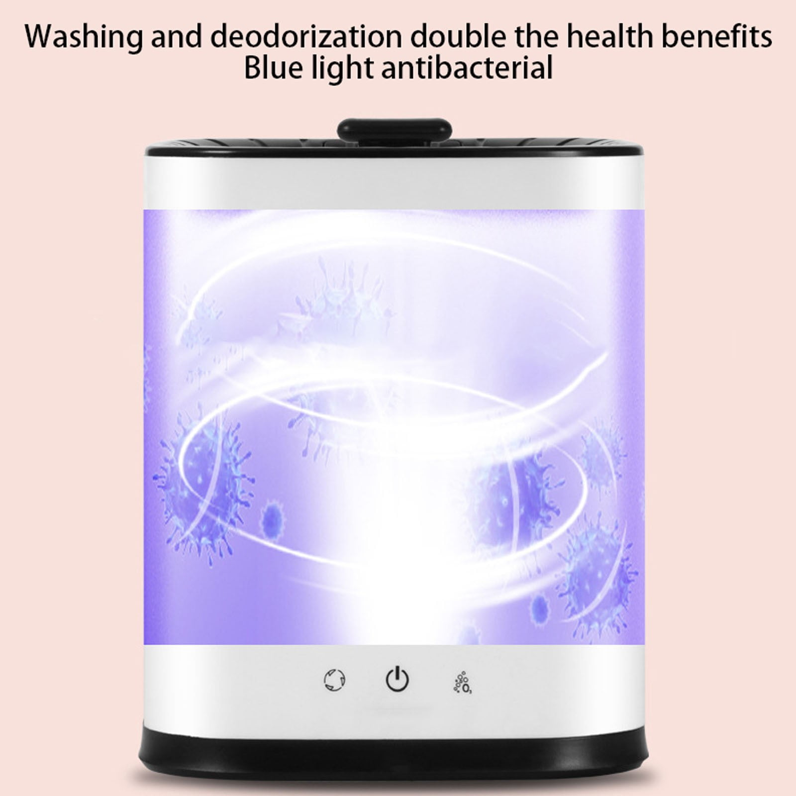 Mini Portable Washer Compact Laundry Device for Delicates with Blue Light Cleaning Technology 25L Capacity Ideal Travel Dorm Use