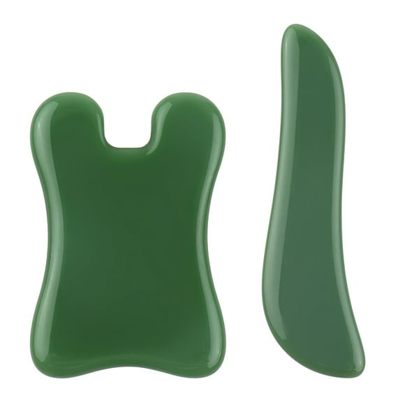 Yeacher Face Scrapers 2 Pack Scraping Massager with Smooth Edge for Face Neck Leg Massage Natural Scraping Board Body Facial Spa Massage Tools