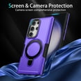 thumbnail image 5 of Dteck for Samsung Galaxy A04E Case with Invisible Built in Stand & Ring Holder,Military Grade Drop Protection Shockproof Hybrid Case for Samsung Galaxy A04E,Purple, 5 of 7